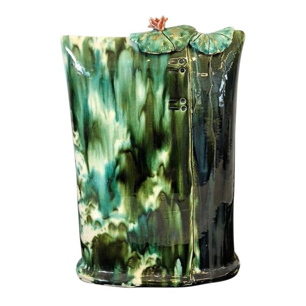 Night Blooming Ceramic Funeral Urn